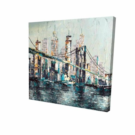 FONDO 16 x 16 in. Abstract & Texturized Bridge-Print on Canvas FO2785888